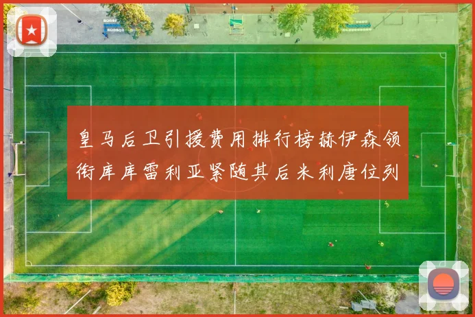 皇马后卫引援费用排行榜赫伊森领衔库库雷利亚紧随其后米利唐位列第三
